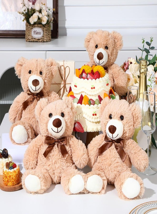 Zomiboo 7 Packs Plush Bear Stuffed Animals Plush Soft Cute Stuffed Dolls Birthday Party Decorations(Light Brown) - Image 4